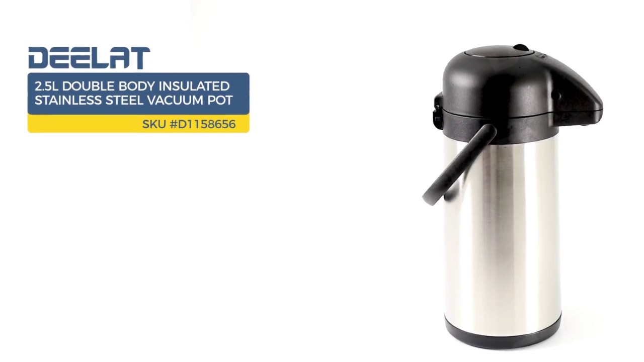 2.5L airpot coffee dispenser with pump 24hour thermal insulated hot  beverage dispenser for coffee, any liquid or drink