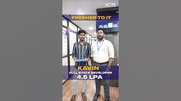 Big Congratulations to Kavin!He just got placed as a Full Stack Developer
