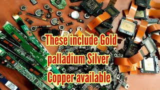 gold Recovery from/electronic Waste spares/