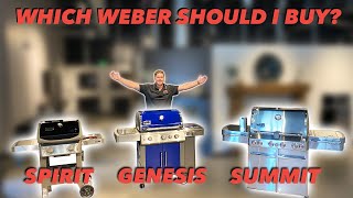 Which Weber should I buy?| Spirit vs Genesis II vs Summit gas grill