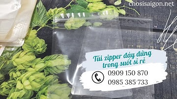 Bán túi zipper trong suốt đáy đứng giá rẻ tại TP.HCM