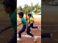 Running  race on sports day celebration in school 