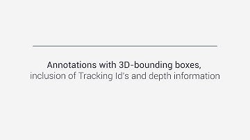 Annotations with 3D-bounding boxes, inclusion of Tracking ID