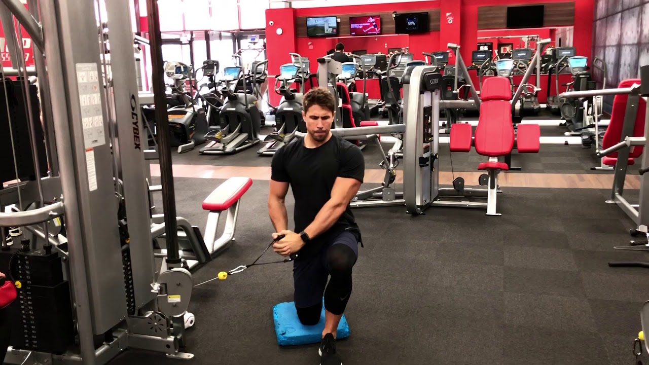 Inline HalfKneeling Cable Lift YouTube