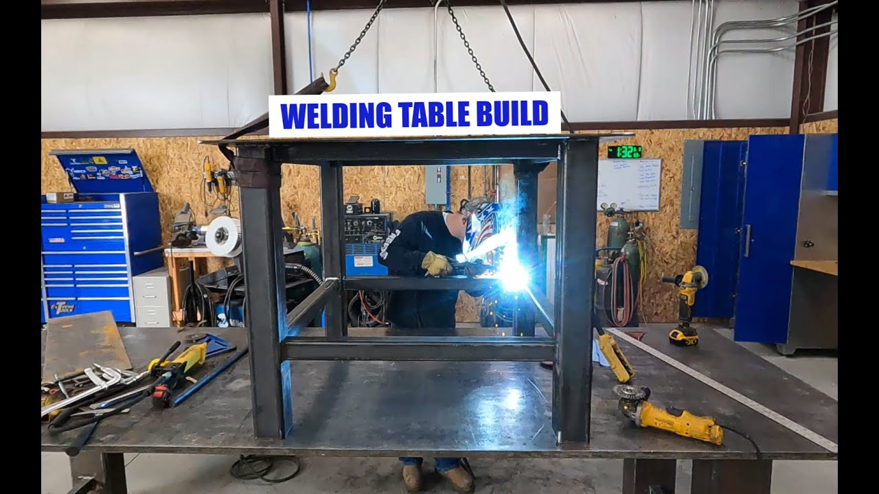 Welding Table build - YouTube