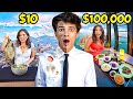 I SURVIVED $10 VS $100,000 DATE WITH CRUSH!!