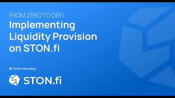 📚 Free Developer Workshop: From Zero to LP on STON.fi