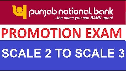 [Punjab National Bank] PNB Promotion Exam Officer Scale 2 to Scale 3