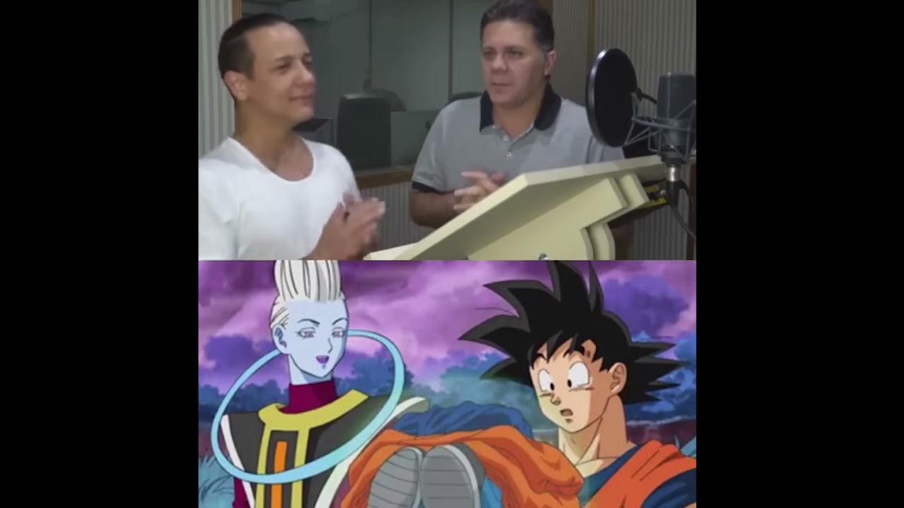 Whis and Goku Voice Actors Dub Funny [es] Dragon Ball Shorts YouTube