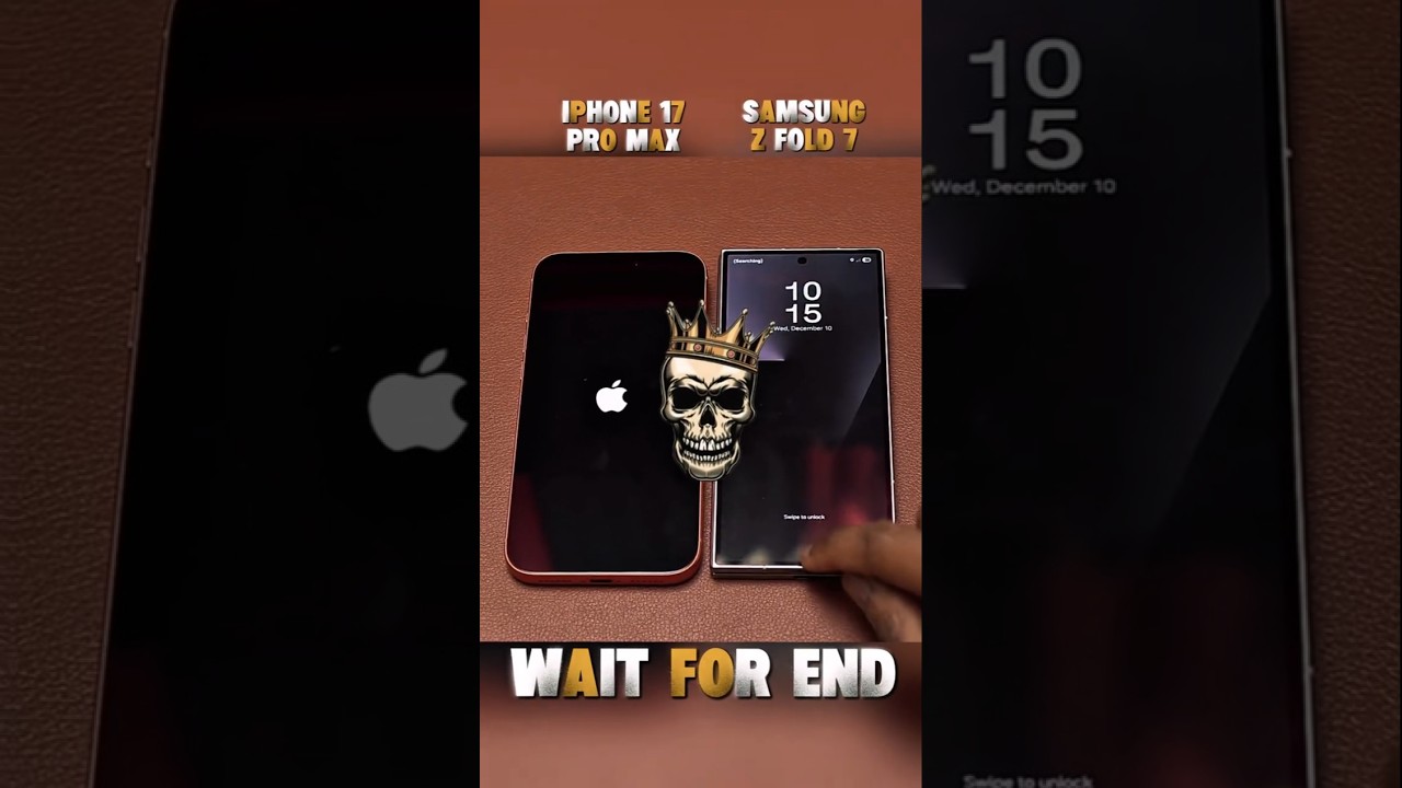 🏁 Boot Up Battle! iPhone 17 Pro Max vs Samsung Z Fold 7 💀