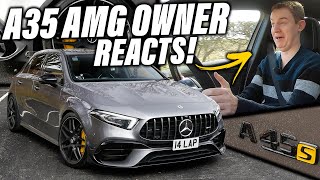 A35 AMG Owner REACTS To My TUNED A45S! How Does It Compare?