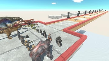 10 Levels of Spider poison vs Mutant Primates + Carnivore Dinosaurs - Animal Revolt Battle Simulator