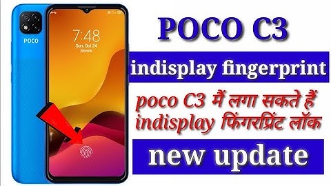 Poco C3 fingerprint lock | poco C3 in display fingerprint lock | puku C3 lock setting