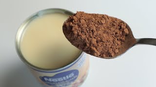 Stir sweetened condensed milk and cocoa, you will be amazed by the result! Truffle recipe