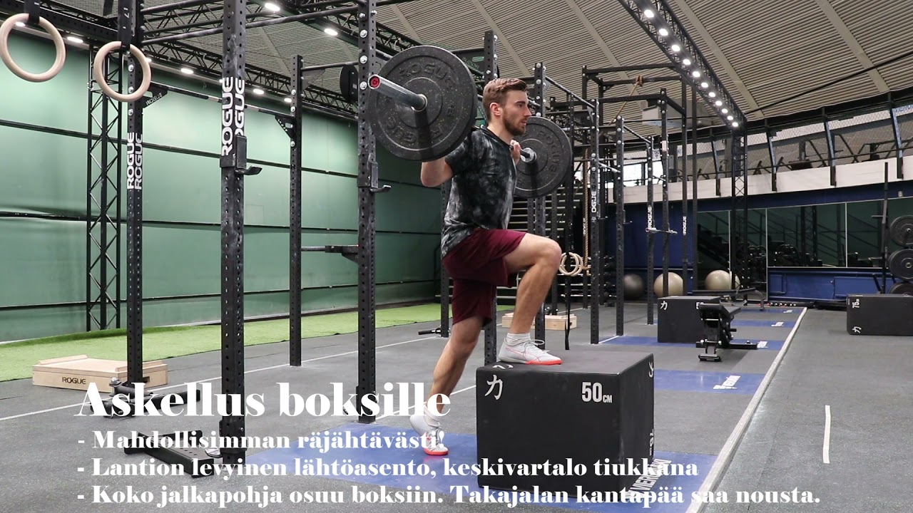 Jalkapalloilijan voimaa ja räjähtävyyttä alakeholle