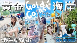 ◤🇦🇺澳洲黃金海岸渡假天堂☀️◢抱樹熊完夢了🐨餵袋鼠🦘一定要去的野生動物園🦥兩套房海景酒店式公寓🌅南半球最大的新商場🔥Sea World好好玩😍衝浪者天堂沙灘🌊回程航班突然被取消😭Suenn Wong