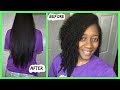 CURLY TO STRAIGHT NATURAL HAIR ROUTINE-TYPE 4 HAIR