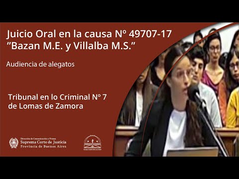 TOC Nº 7 de Lomas de Zamora. Juicio en la causa Nº 49707-17 - Audiencia de Alegatos
