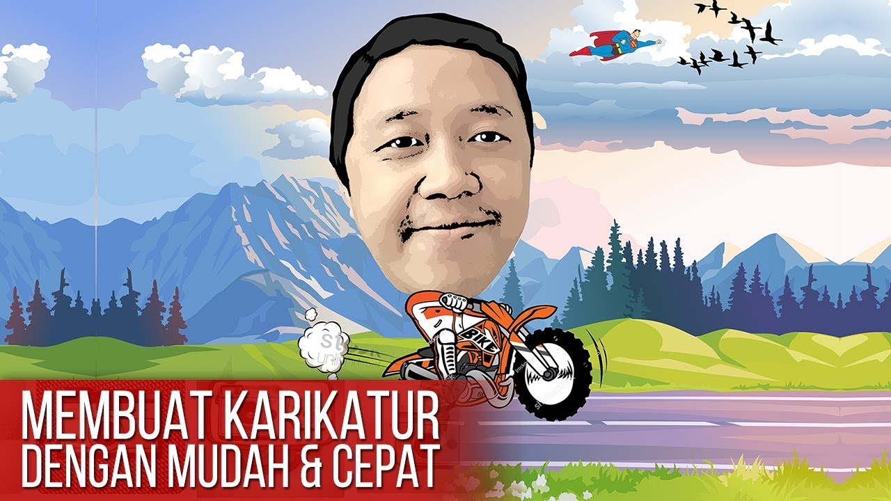 Cara Membuat Karikatur Dengan Mudah Dan Cepat Youtube