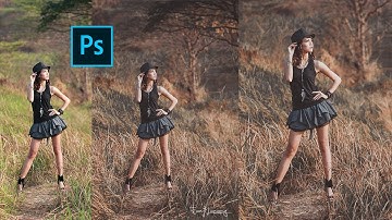 HOW TO MAKE SOFT BROWN COLOR GRADING EFFECT | ADOBE PHOTOSHOP CC