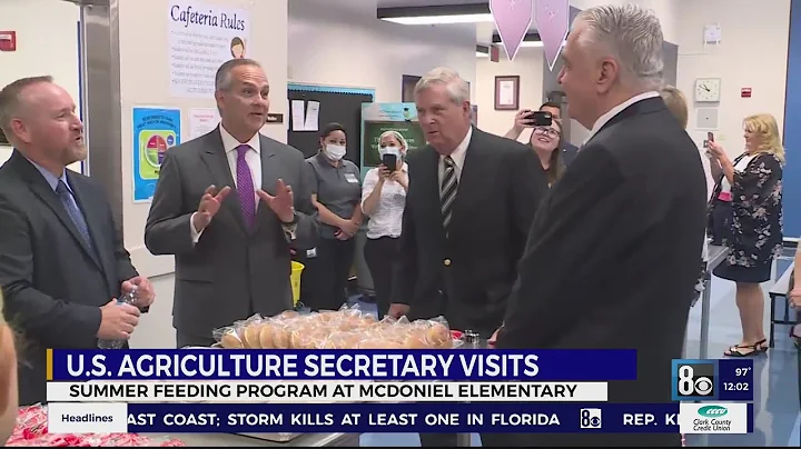 U.S. Agriculture Secretary visits, summer feeding ...