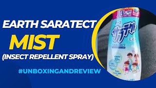 #unboxingandreview Earth Saratect Mist (insect repellent spray)