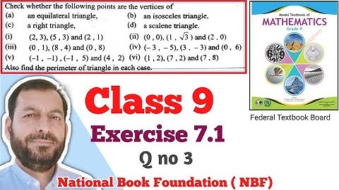Class 9 Exercise 7.1 NBF Maths  Ex 7.1 Class 9th federal board FBISE Math national Book foundation