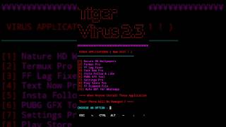 Tiger virus | #termux #ethicalhacking #virus