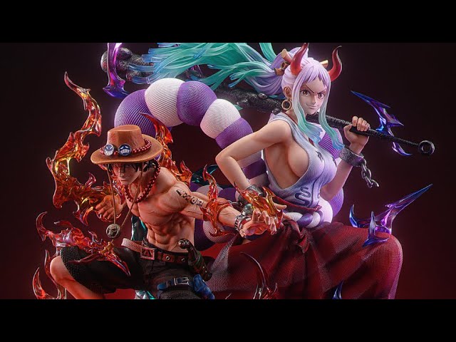LX Studio 1:5 Ace & Yamato Statue Preview - YouTube