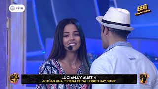¿Luciana Fuster y Austin Palao se besaron en reto de actuación?