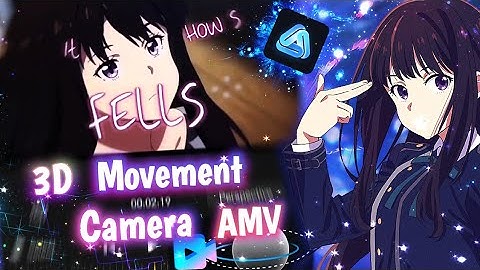 Tutorial 3D Movement Camera AMV Typography || AVU EDITOR
