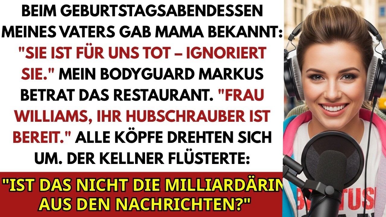 Meine Mutter erhob ihr Glas auf „zwei wunderbare Kinder“ – und ich wusste, dass ich das dritte war, das sie gerade ausgelöscht hatte. An meinem 40. Geburtstag, im voll besetzten Restaurant,...