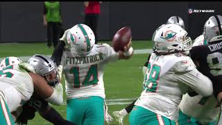 Ryan Fitzpatrick Magic Throw When Defense Was Grabbing His Face mask