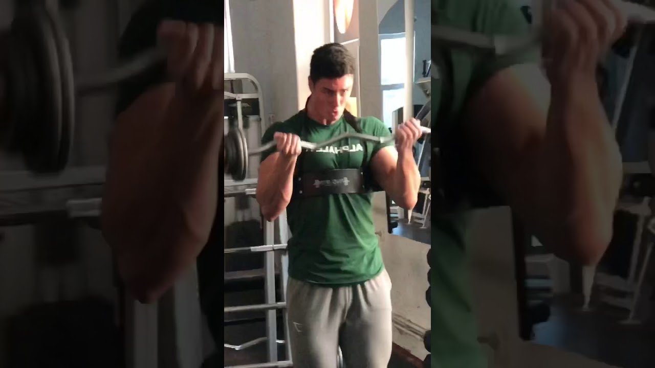 19 y.o. PowerBuilder curling with a ArmBlaster