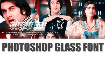 How To Make Glass Font Using Photoshop CC | CS6 | Photopea | Chandan Creation