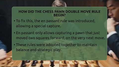 How Did The Chess Pawn Double Move Rule Begin? - The Chess Codex
