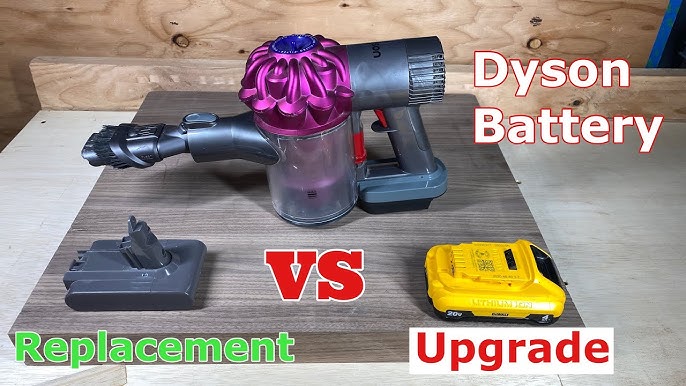 Adaptateur de batterie V8 pour batterie au lithium Dewalt 20V converti pour  remplacer la batterie Dyson V8, fonctionne avec l'aspirateur Dyson V8  Series Animal Absolute