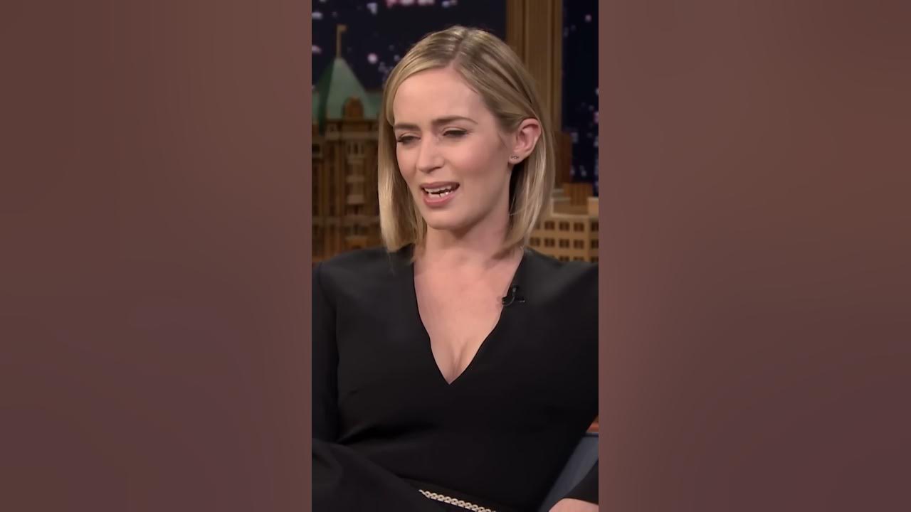 #EmilyBlunt’s kids are picking up their dad’s American accent. #shorts