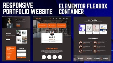 Complete Responsive PORTFOLIO WEBSITE using ELEMENTOR | Wordpress  Elementor Tutorial 🔥🔥🔥