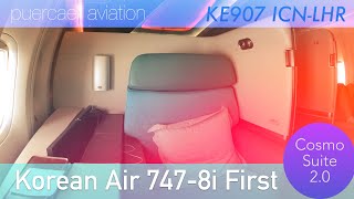 Korean Air First Class 747 8i ICN LHR Trip Report