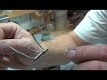 Making a spring wire for a Waterbury clock