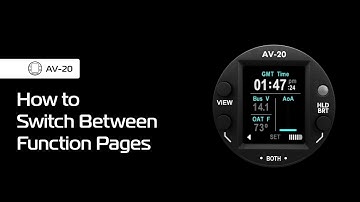 AV-20-S – How to Switch Between Function Pages