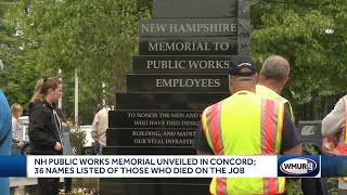 Memorial to public works employees unveiled