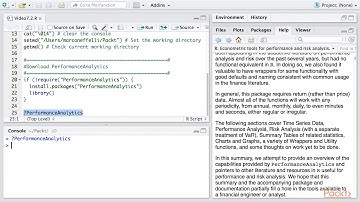 Quantitative Finance with R:  R Warm-Up– PerformanceAnalytics for Risk Management | packtpub.com