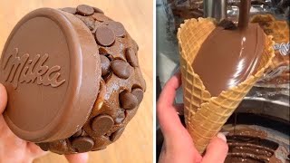 Oddly Satisfying Chocolate Cake Video Compilations | So Delicious Chocolate MELTED Cake Recipe