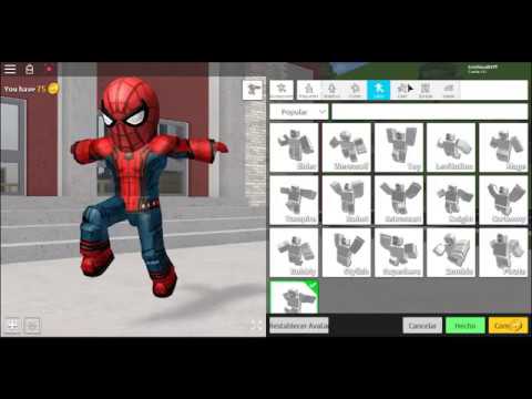 Como Hacer A Spiderman Homecoming En Robloxian Highschool Youtube - spiderman ropa roblox