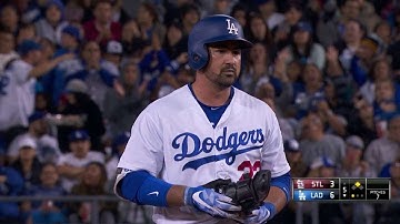 STL@LAD: Adrian goes the other way for two-run double