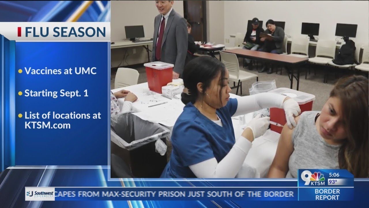 UMC prepares El Paso for flu season with vaccinations - YouTube