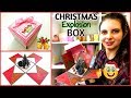 Explosion Box 🎁 Tutorial | Christmas Card Series (2019) #1 | Paper Crafts - Giulia's Art