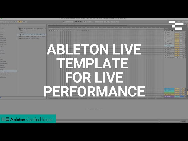 Creating an Ableton Live Template for Live Performance class=